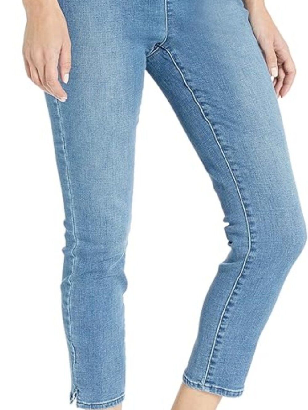 NYDJ Lift Tuck Technology Pull On Skinny Ankle Jean with Side Slit -Size 4